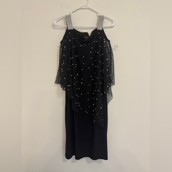 MSK Dresses & Skirts - Elegant Black and Silver Women's Dress